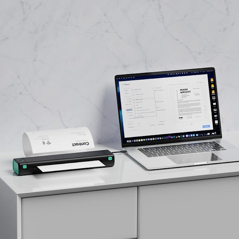 Impresora Portatil Phomemo M08F conexión usb