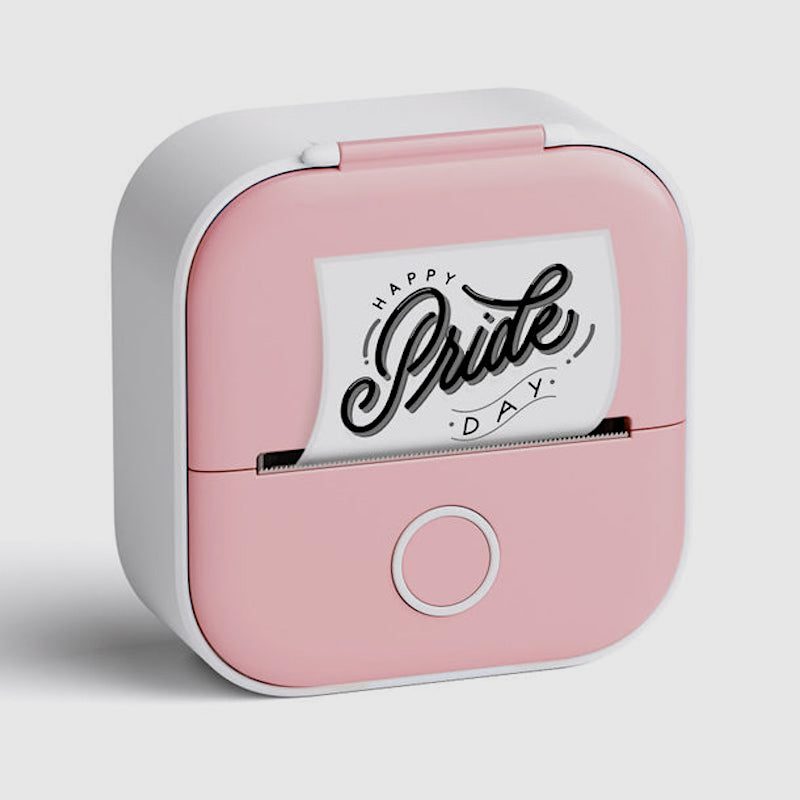Mini Impresora Phomemo T-02 frente rosado