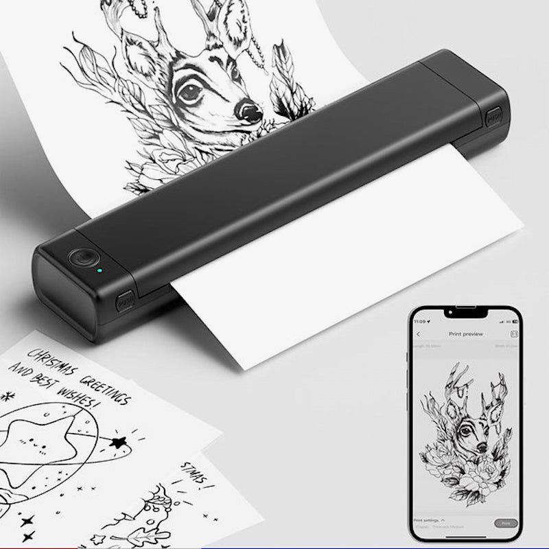 Impresora de Plantillas para Tatuajes Phomemo negra