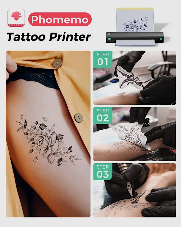 Papel de Transferencia de Tatuajes Phomemo