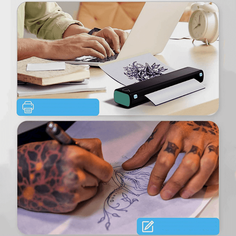 Papel de Transferencia de Tatuajes Phomemo para m08f